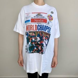 Vintage MLB Official World Series Champions 1995 Atlanta Braves t-shirt. 🤍